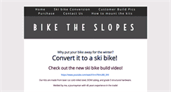 Desktop Screenshot of biketheslopes.ca