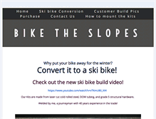 Tablet Screenshot of biketheslopes.ca
